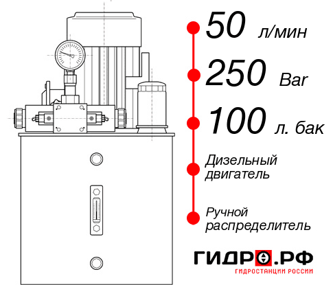 Дизельная гидростанция НДР-50И2510Т