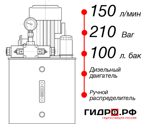 Гидростанция с ДВС НДР-150И2110Т