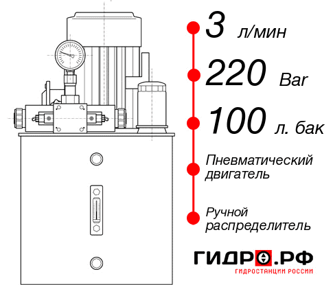 Гидростанция для гидропривода НПР-3И2210Т