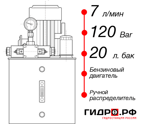 Гидростанция для гидроцилиндра НБР-7И122Т