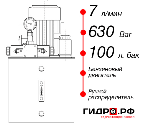 Бензиновая гидростанция НБР-7И6310Т