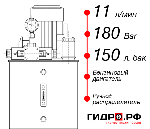 Бензиновая гидростанция НБР-11И1815Т