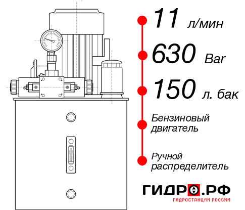 Гидростанция для гидравлического домкрата НБР-11И6315Т