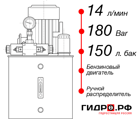 Бензиновая гидростанция НБР-14И1815Т