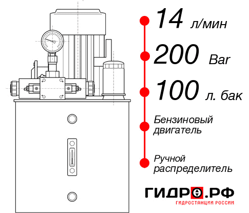 Гидростанция для гидроцилиндра НБР-14И2010Т