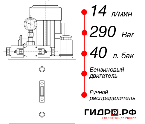 Гидростанция для гидроцилиндра НБР-14И294Т