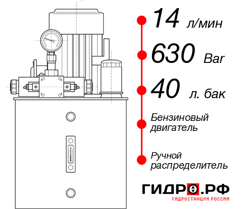 Гидростанция для гидравлического домкрата НБР-14И634Т