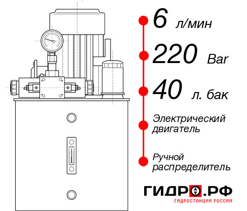 Гидростанция для гидроцилиндра НЭР-6И224Т