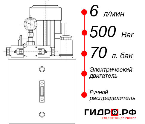 Гидростанция для гидравлического домкрата НЭР-6И507Т