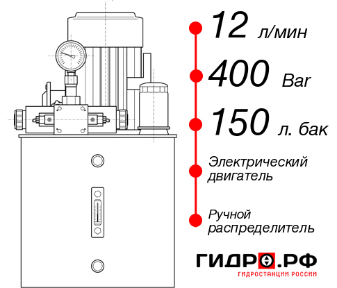 Гидростанция для гидравлического домкрата НЭР-12И4015Т