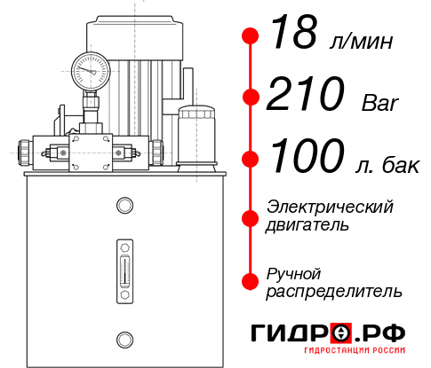 Гидростанция для гидроцилиндра НЭР-18И2110Т
