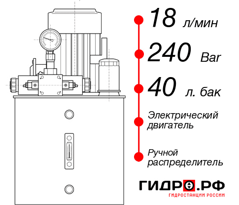 Гидростанция для дровокола НЭР-18И244Т