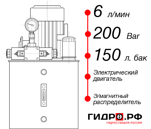 Гидростанция для гидроцилиндра НЭЭ-6И2015Т