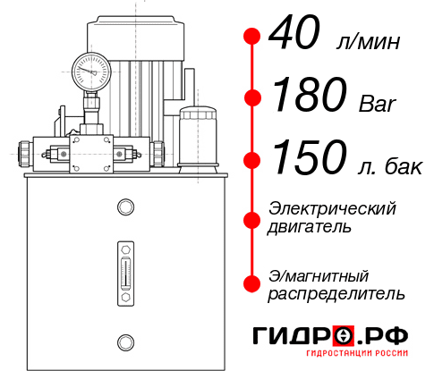 Гидростанция для гидроцилиндра НЭЭ-40И1815Т